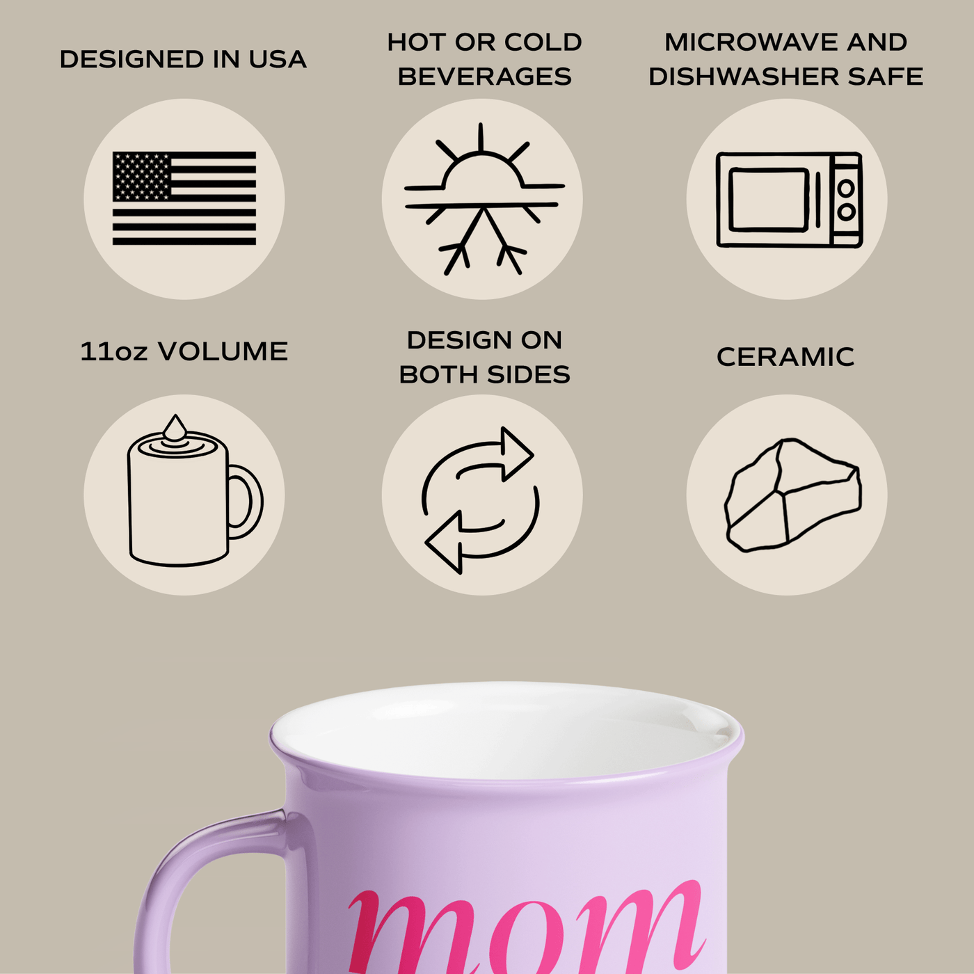 Mom Life 11oz. Campfire Coffee Mug - Sweet Water Decor - Coffee Mugs