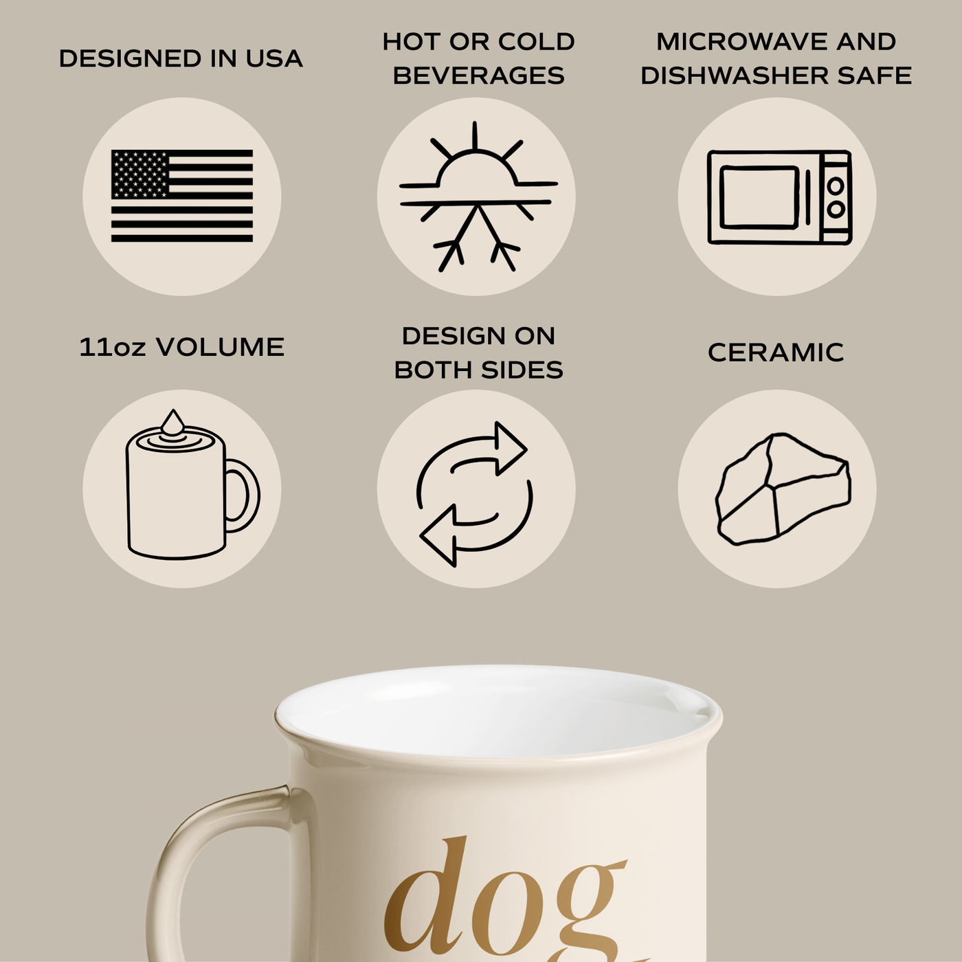 Dog Mom 11oz. Campfire Coffee Mug - Sweet Water Decor - Coffee Mugs