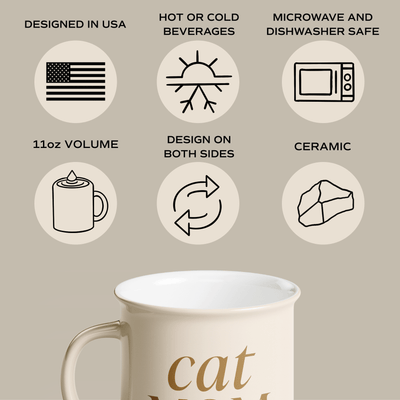 Cat Mom 11oz. Campfire Coffee Mug - Sweet Water Decor - Coffee Mugs