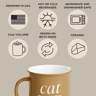 Cat Dad 11oz. Campfire Coffee Mug - Sweet Water Decor - Coffee Mugs