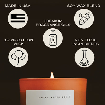 Pumpkin Spice Soy Candle - Orange Matte Jar - 15 oz