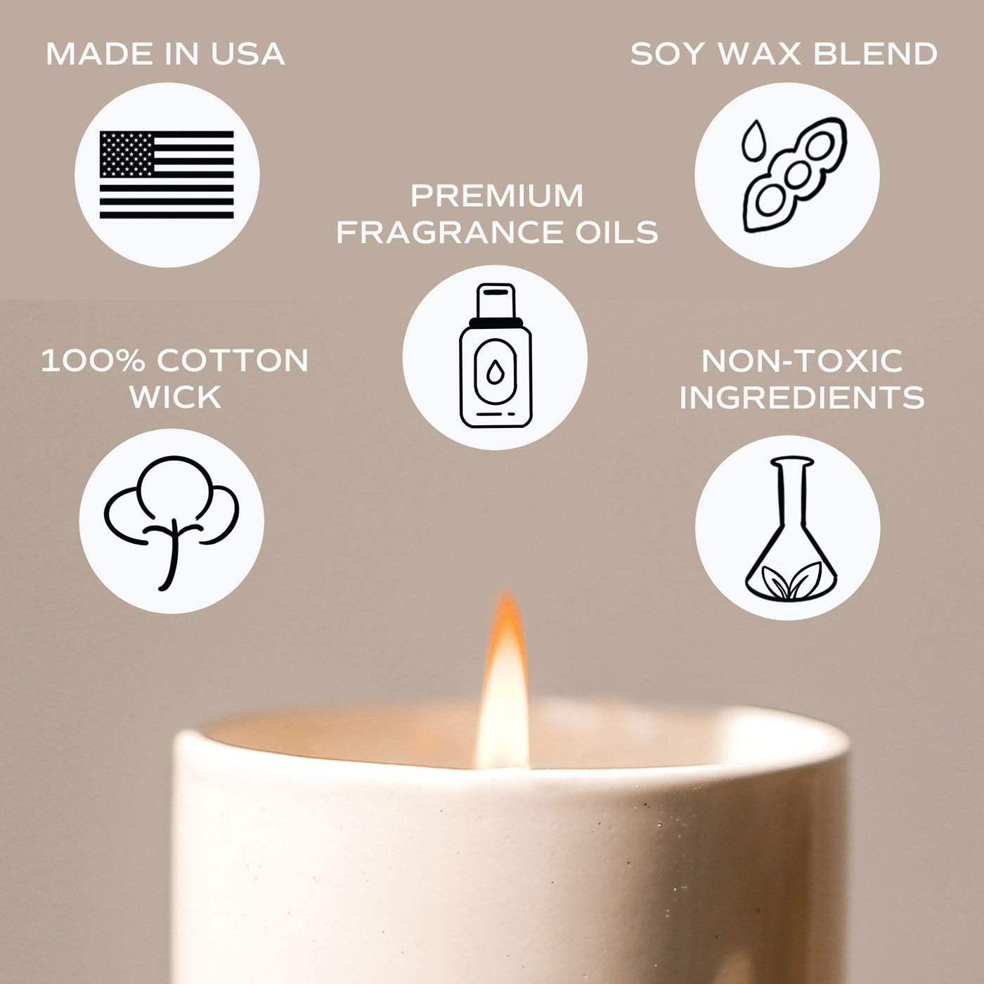 Spa Day Soy Candle - Cream Stoneware Jar - 12 oz