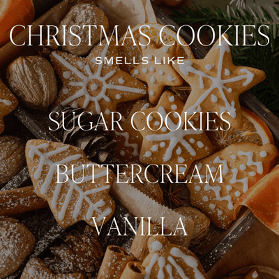 Christmas Cookies Soy Candle - Green Matte Jar - 15 oz (Sugar Cookies) - Sweet Water Decor - Candles
