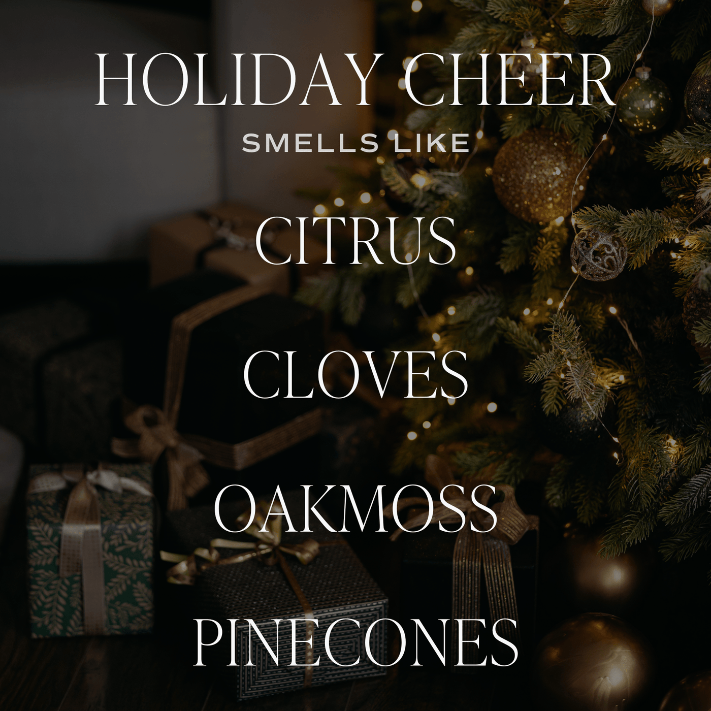 Holiday Cheer Soy Candle | 9oz. Clear Jar - Sweet Water Decor - Candles