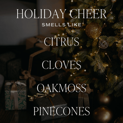 Holiday Cheer Soy Candle | 9oz. Clear Jar - Sweet Water Decor - Candles