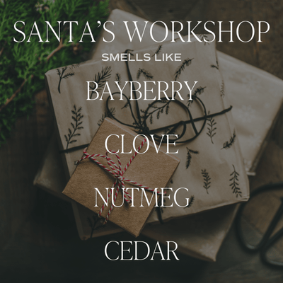 Santa's Workshop Soy Candle - Green Matte Jar - 15 oz (Merry and Bright) - Sweet Water Decor - Candles