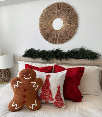 Mr. Gingerbread Man Pillow - Sweet Water Decor - Throw Pillow
