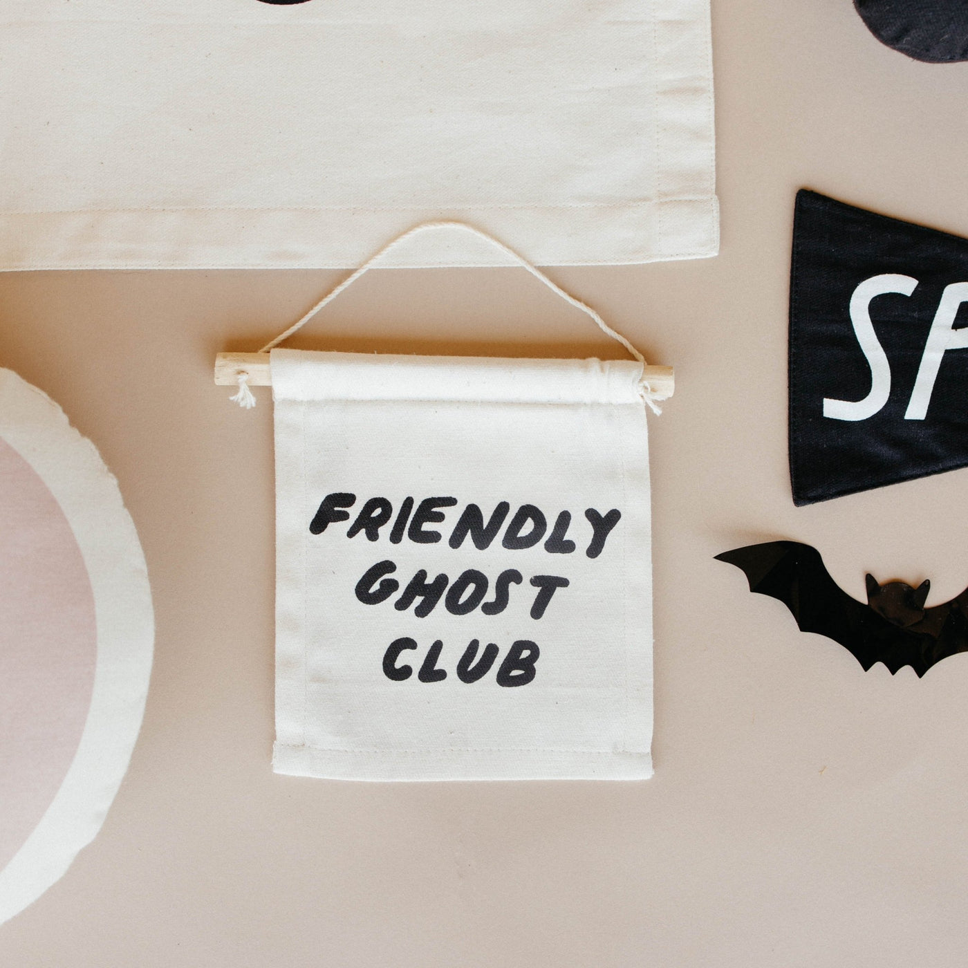 friendly ghost club hang sign - Sweet Water Decor - Wall Hanging