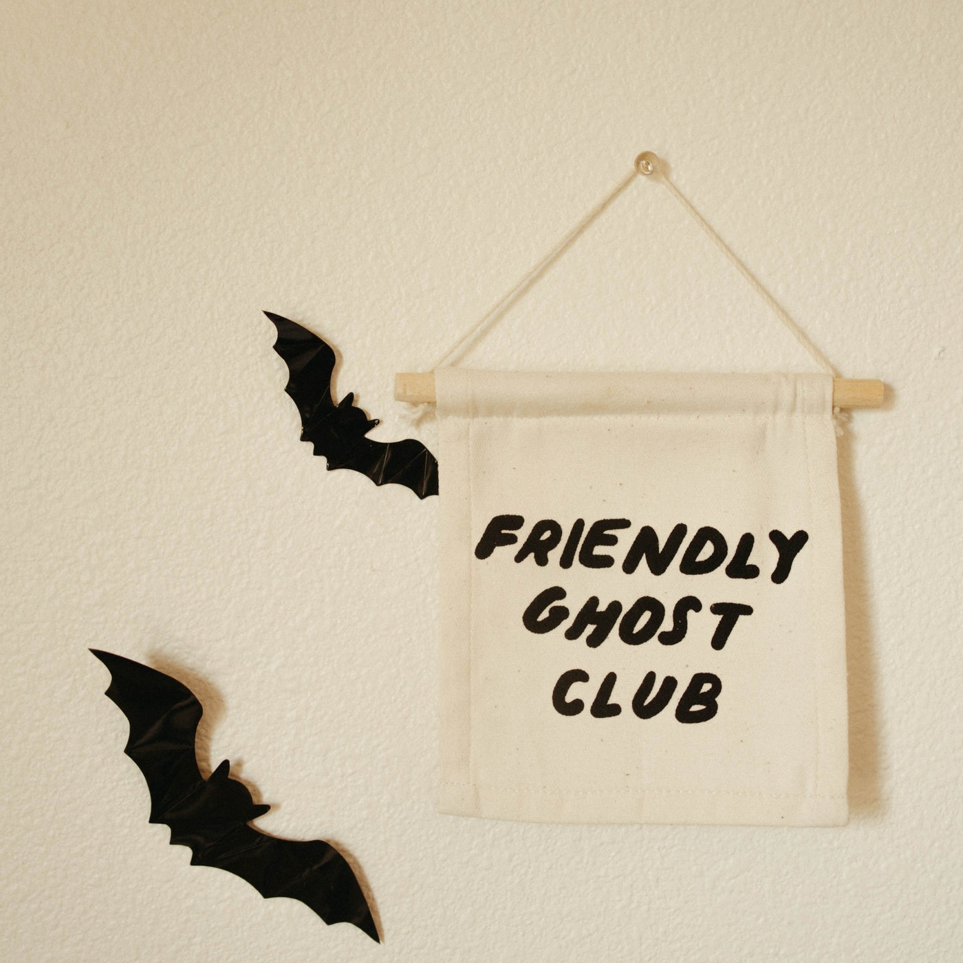 friendly ghost club hang sign - Sweet Water Decor - Wall Hanging