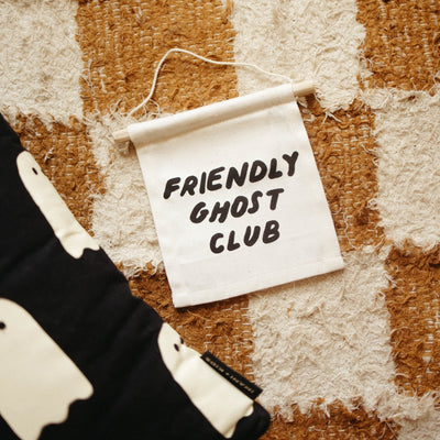 friendly ghost club hang sign - Sweet Water Decor - Wall Hanging