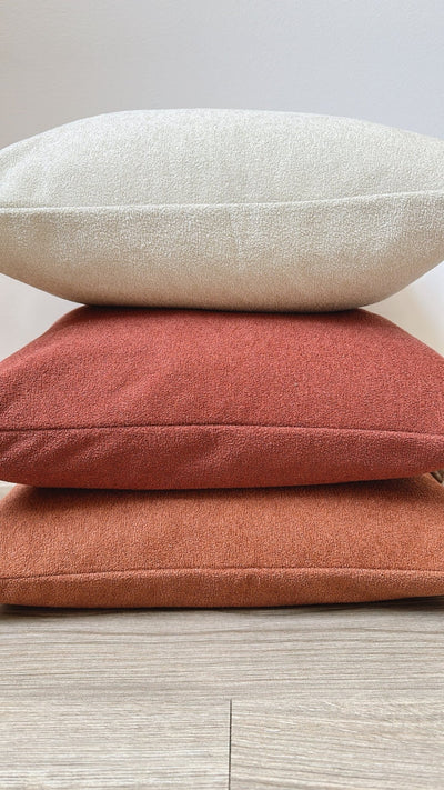 Cream Sherpa Lumbar Pillow Cover - Sweet Water Decor - Pillow Cover