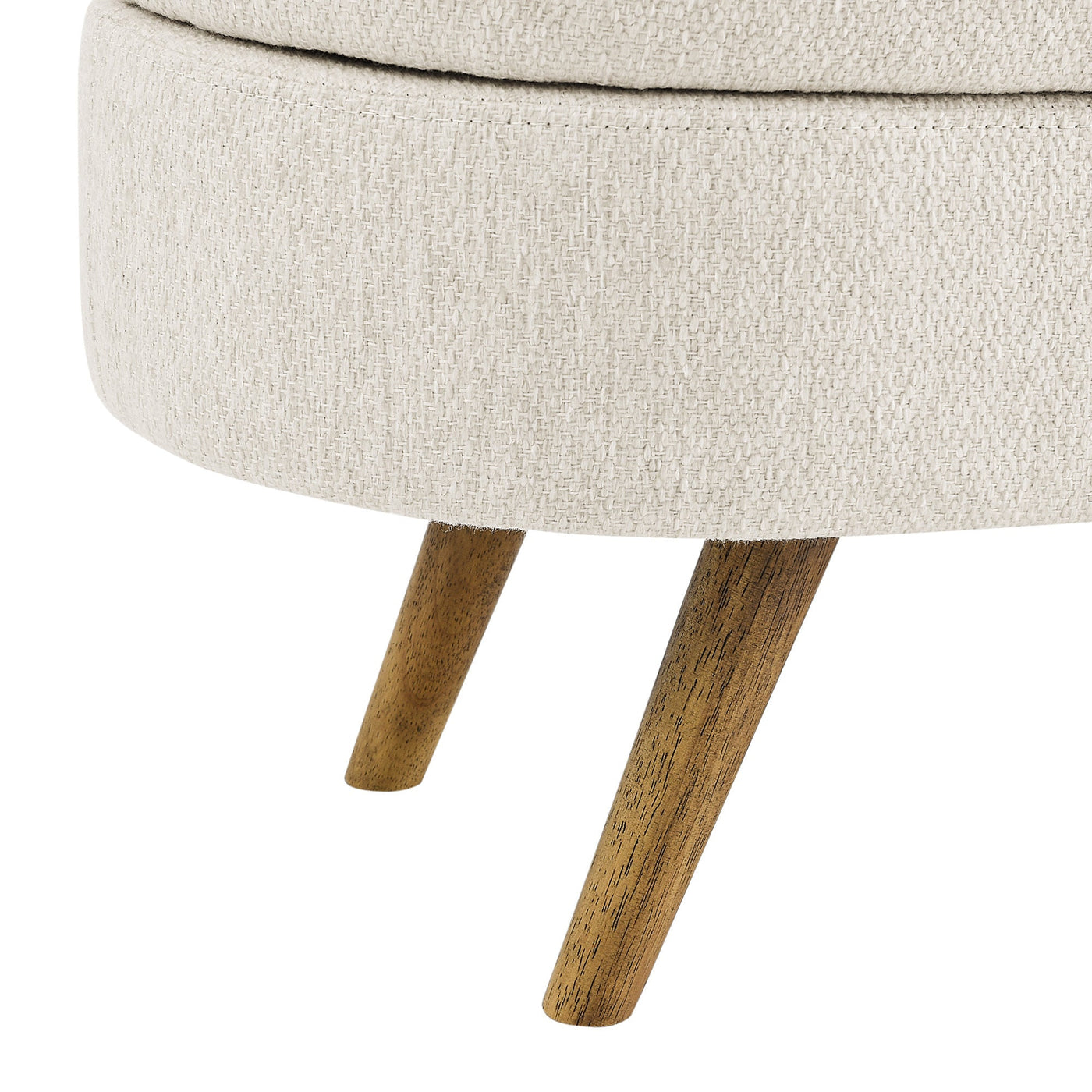 Walker Edison | Ottoman Oval Storage Bench - Sweet Water Decor - Ottoman