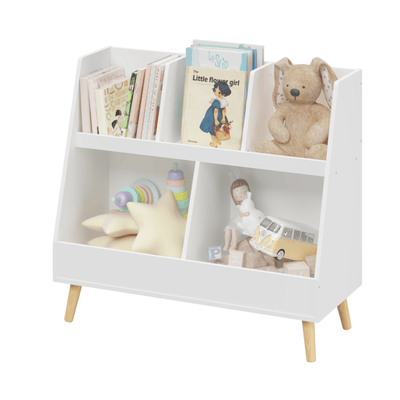 Walker Edison | Kids Bookcase and Toy Organizer - Sweet Water Decor - Storage & Organization