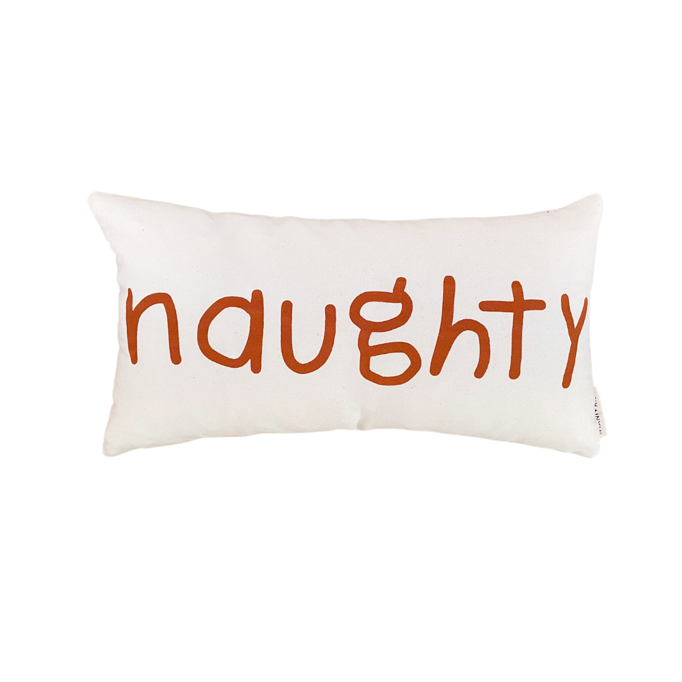 Naughty/Nice Lumbar Pillow Cover