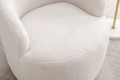 Walker Edison | Teddy Swivel Barrel Accent Armchair Chair - Sweet Water Decor - Living Room