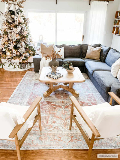 Rust Maayon Washable Rug - Sweet Water Decor - Rugs