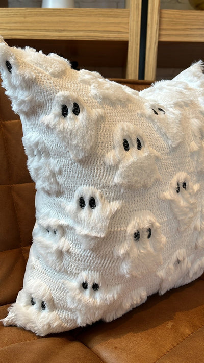 Spooky Ghost Pillow Cover - Sweet Water Decor - pillow cover