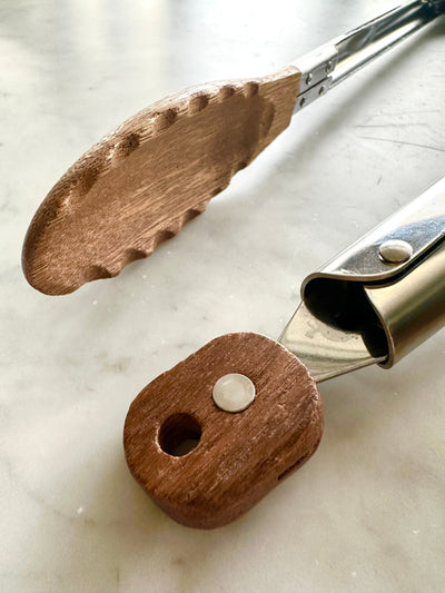Acacia Wood Tongs, Set of 2 - Sweet Water Decor - tongs