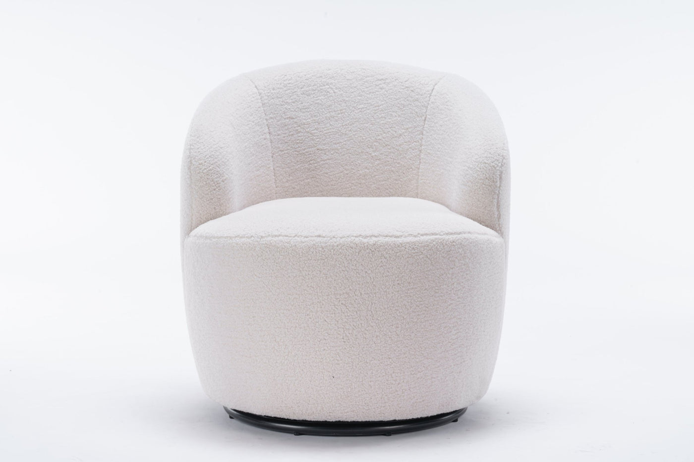 Walker Edison | Teddy Swivel Barrel Accent Armchair Chair - Sweet Water Decor - Living Room