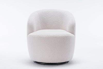 Walker Edison | Teddy Swivel Barrel Accent Armchair Chair - Sweet Water Decor - Living Room