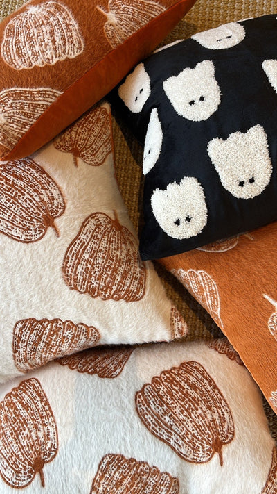 Black Ghost Pillow Cover - Sweet Water Decor - pillow cover