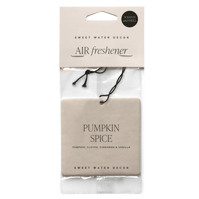 Pumpkin Spice Hanging Air Freshener - Sweet Water Decor - Air Freshener