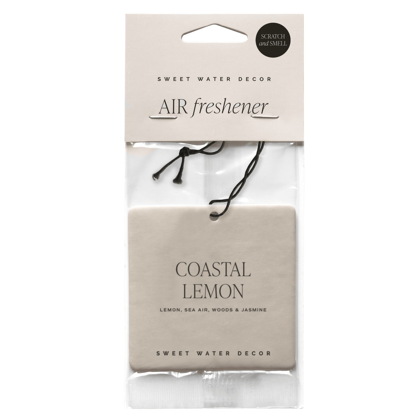 Coastal Lemon Hanging Air Freshener - Sweet Water Decor - Air Freshener