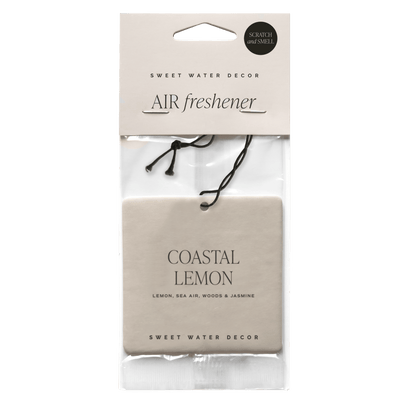 Coastal Lemon Hanging Air Freshener - Sweet Water Decor - Air Freshener