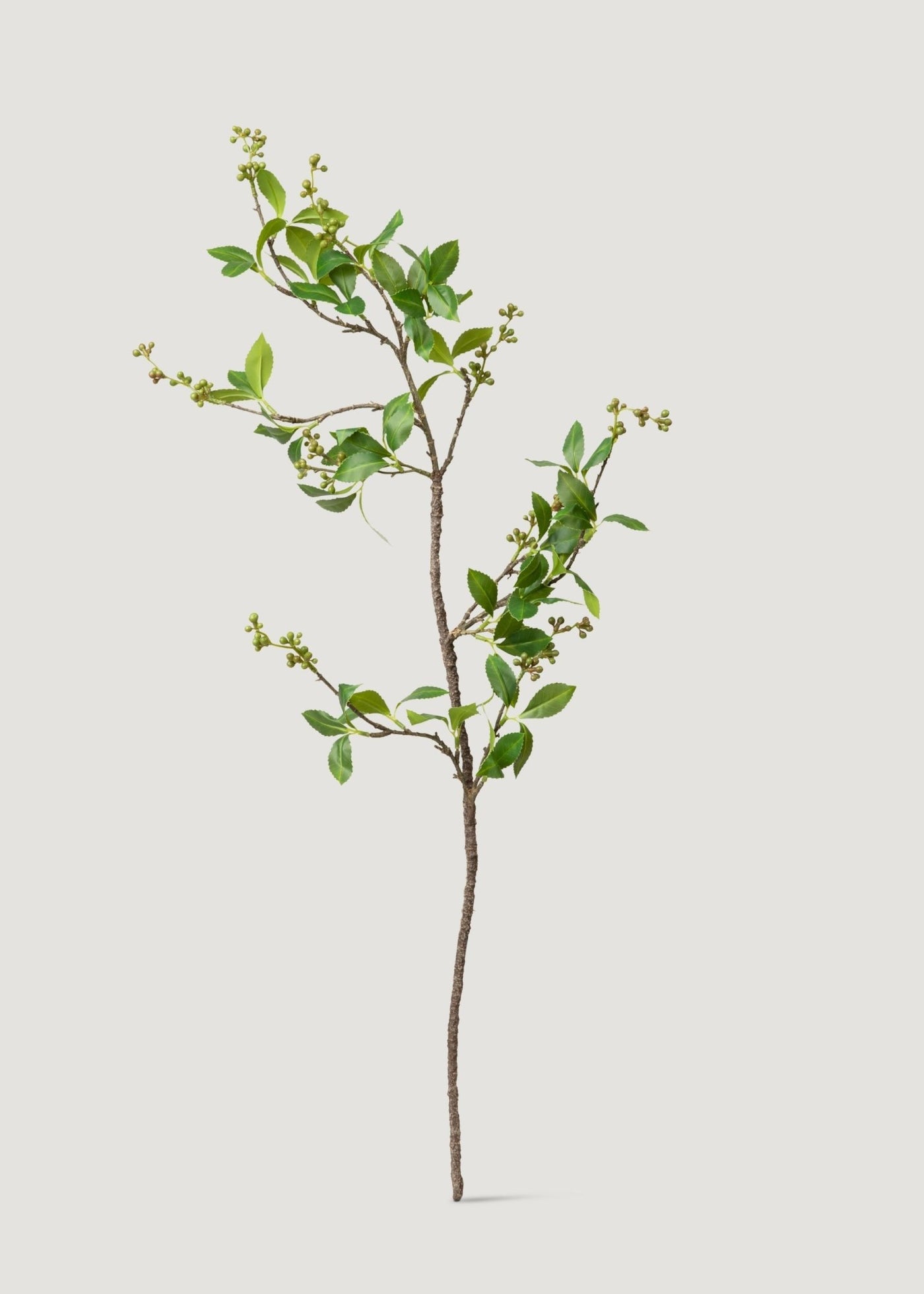 Green Chokeberry Artificial Berries Branch - 39" - Sweet Water Decor - Faux Plant