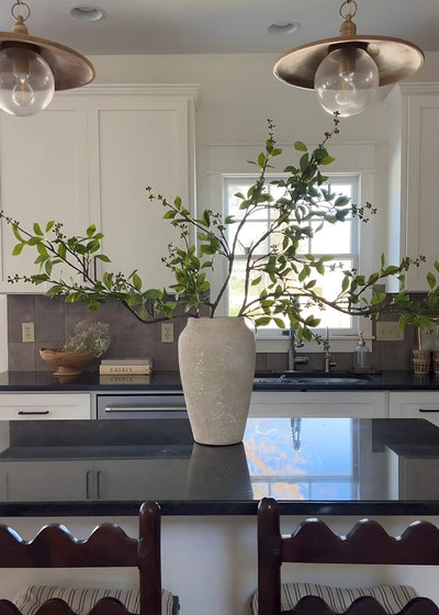 Green Chokeberry Artificial Berries Branch - 39" - Sweet Water Decor - Faux Plant