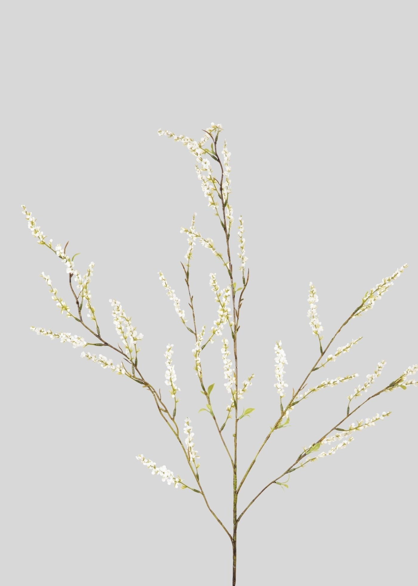 Artificial Spirea Wildflower Branch in White - 39.5" - Sweet Water Decor - faux flower