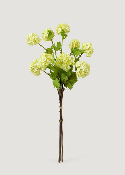 Honeydew Green Snowball Fake Flower Bundle - 31" - Sweet Water Decor - faux flower