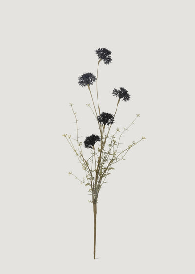 Artificial English Melaleuca Wildflower Branch in Black - 20.5" - Sweet Water Decor - faux flower
