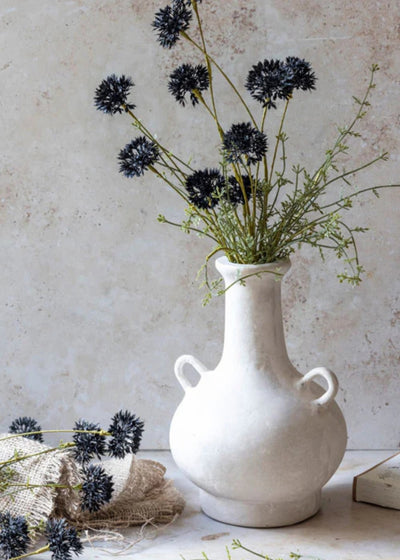 Artificial English Melaleuca Wildflower Branch in Black - 20.5" - Sweet Water Decor - faux flower