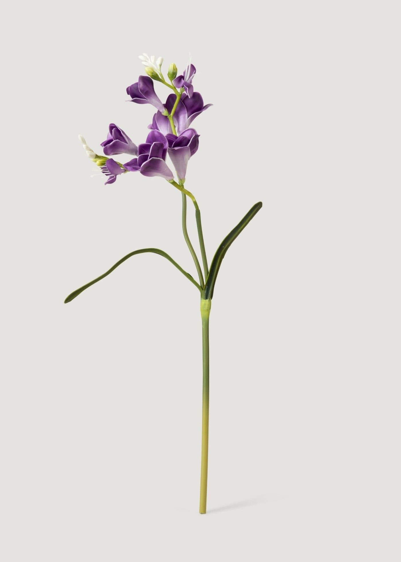 Purple Artificial Real Touch Freesia Flower - 20" - Sweet Water Decor - faux flower