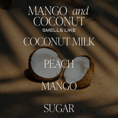 Mango and Coconut Soy Candle - Tan Matte Jar - 15 oz - Sweet Water Decor - Candles