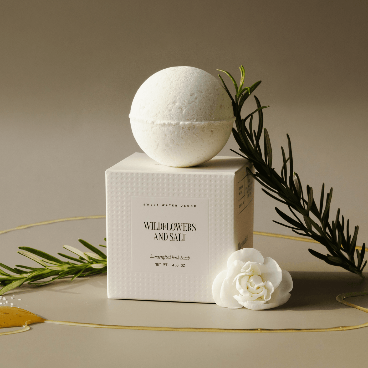 Wildflowers and Salt 4.6 oz Bath Bomb - Sweet Water Decor - Bath Bomb