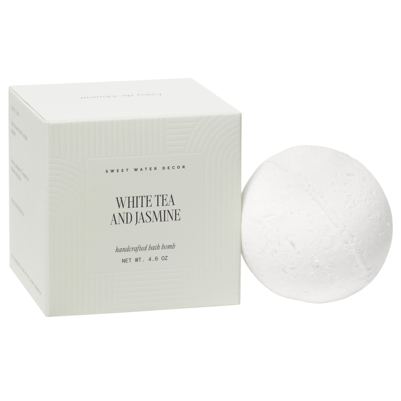White Tea and Jasmine 4.6 oz Bath Bomb - Sweet Water Decor - Bath Bomb