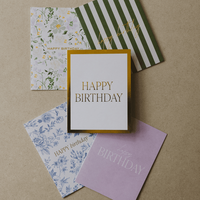 Assorted Happy Birthday Boxed Card Set - Pack of 12 - Sweet Water Decor - GREETING CARDS