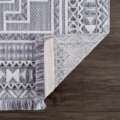 Alya Charcoal Textured Area Rug - Sweet Water Decor - Rugs