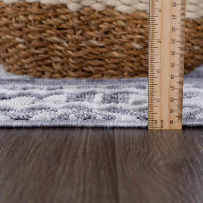 Alya Charcoal Textured Area Rug - Sweet Water Decor - Rugs