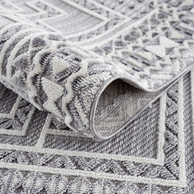 Alya Charcoal Textured Area Rug - Sweet Water Decor - Rugs