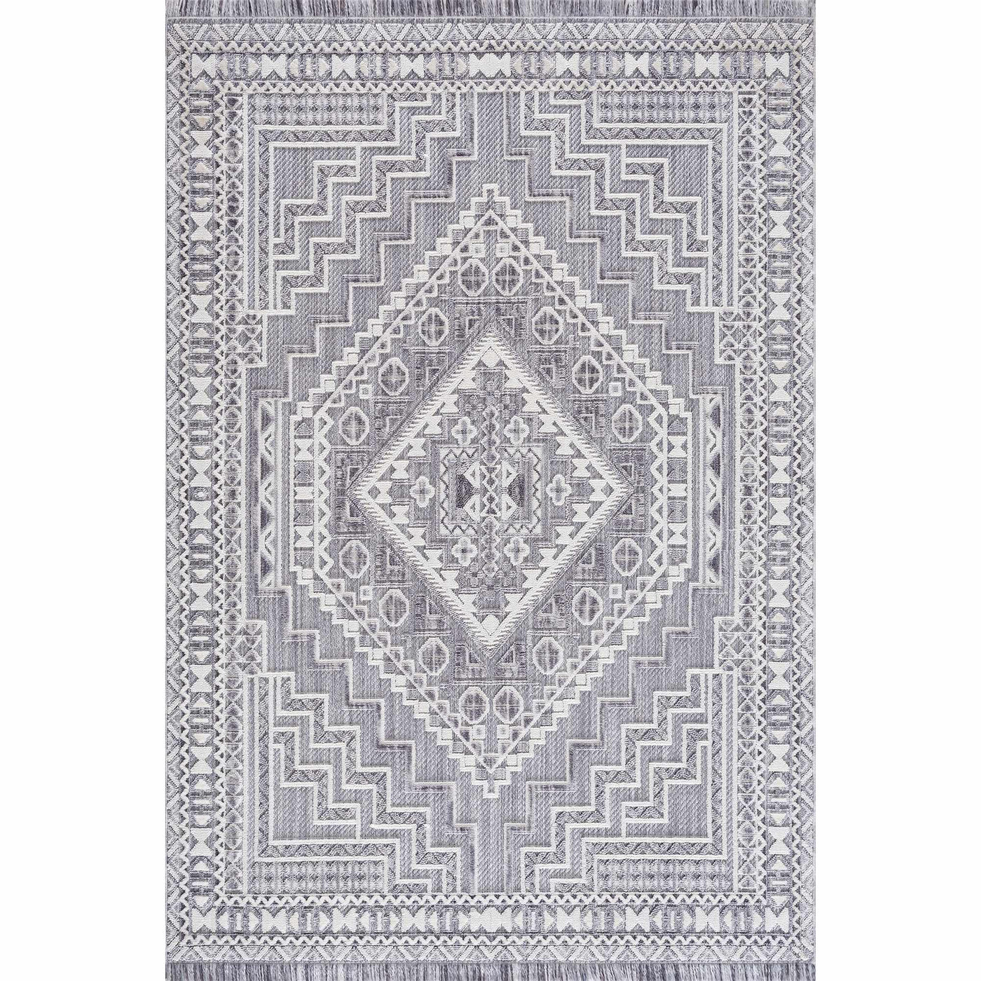 Alya Charcoal Textured Area Rug - Sweet Water Decor - Rugs