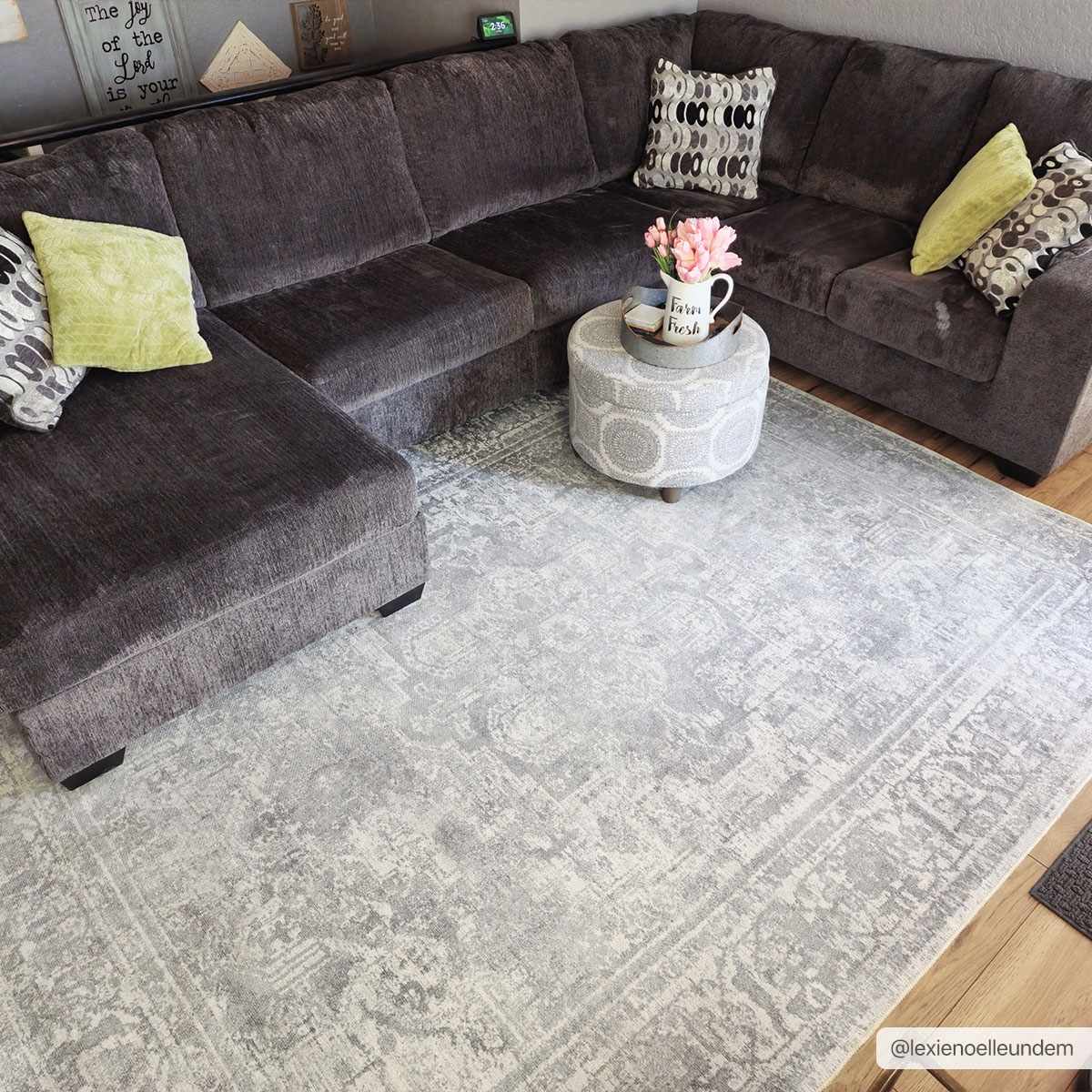 Blue Hiti Washable Area Rug