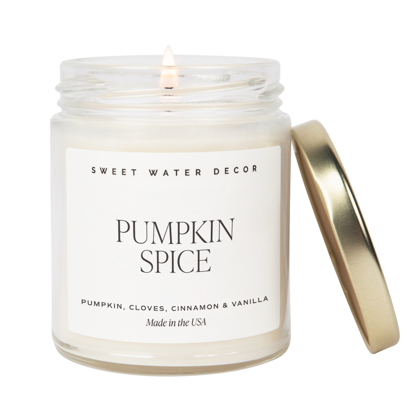 Pumpkin Spice Soy Candle | 9oz. Clear Jar