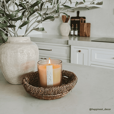 Salt and Sea Soy Candle - Tinted Glass Jar - 12 oz - Sweet Water Decor - Candles