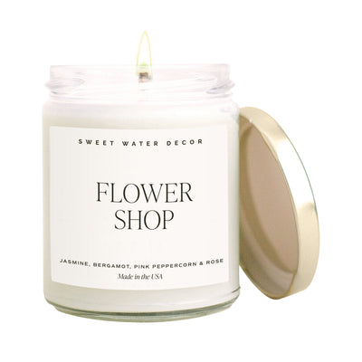 Flower Shop Soy Candle - Clear Jar - 9 oz