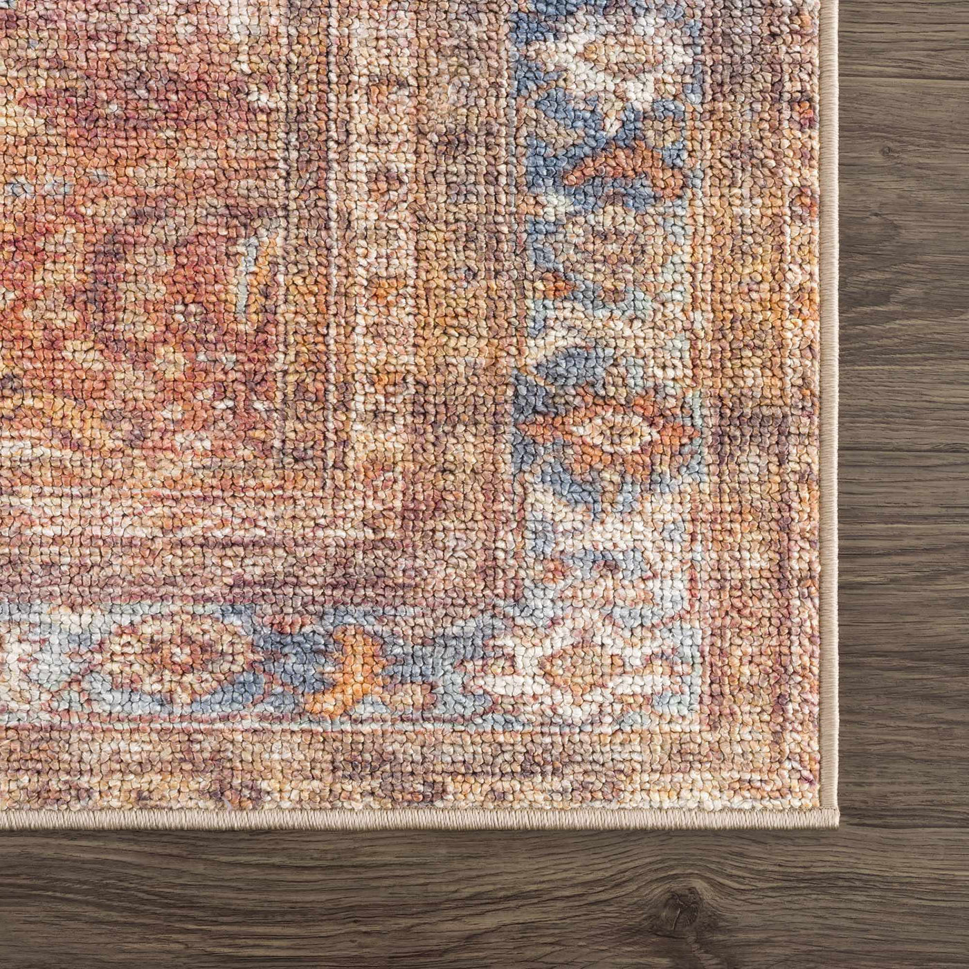 Anshu Peach Washable Area Rug - Sweet Water Decor - Rugs