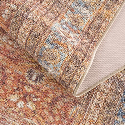 Anshu Peach Washable Area Rug - Sweet Water Decor - Rugs