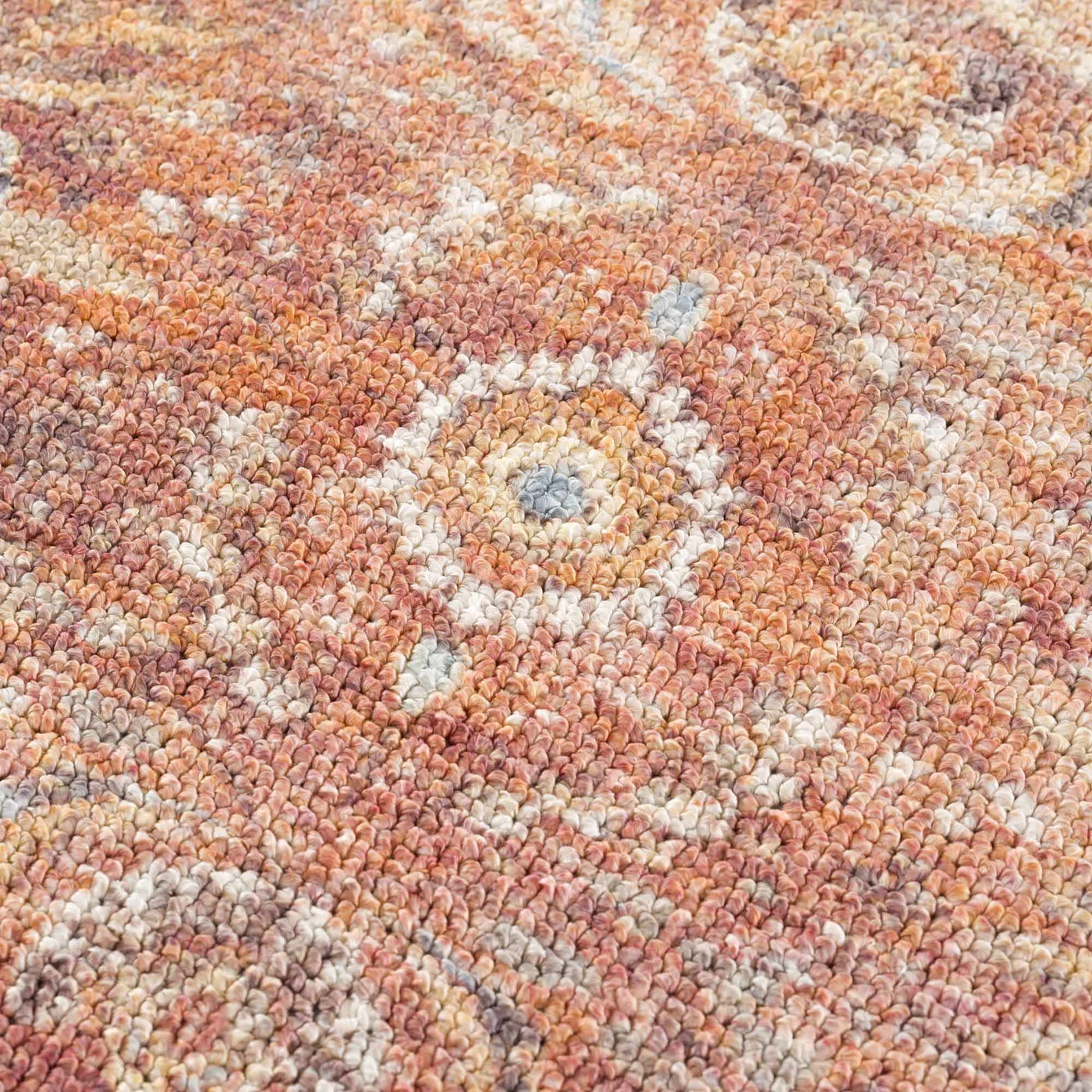 Anshu Peach Washable Area Rug - Sweet Water Decor - Rugs